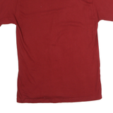 RUSSELL ATHLETIC Mens Red T-Shirt M Short Sleeve Crew Neck Plain Cotton Casual