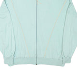 KKS Mens Blue Cotton Blend Zip Jacket L Classic Casual Lightweight