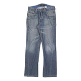 LEVI'S Womens Regular Fit Straight Blue Denim Jeans W30 L32 Button Cotton Blend