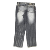 GREAT VARIETY 21 Mens Jeans Black Light Denim Regular Straight Cotton Blend W32