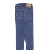 LEVI'S Womens Slim Blue Denim Slim Skinny Cotton Blend Zip W25 L32 Skinny Fit