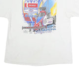 DELTA PRO WEIGHT Mens White 2XL Graphic Short Sleeve Crew Neck Racing T-Shirt