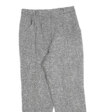 Womens Grey Regular Fit Straight Trousers W28 L25 Zip Closure Classic Style