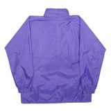 HARRY BUTLER Mens Purple Nylon Casual Jacket L Zip Plain Lightweight Outerwear