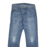 LEVI'S 501 Mens Blue Regular Straight Denim Medium W33 L30 Button Closure Jeans
