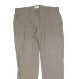 SCHOFFEL Womens Polyester Blend Beige Regular Fit Straight Trousers W36 L32