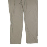 SCHOFFEL Womens Polyester Blend Beige Regular Fit Straight Trousers W36 L32