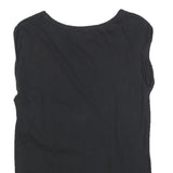 UNITED COLORS OF BENETTON Womens Black T-Shirt S Short Sleeve Round Neck Basic