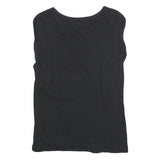 UNITED COLORS OF BENETTON Womens Black T-Shirt S Short Sleeve Round Neck Basic