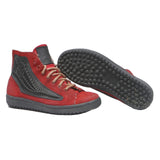 FREE LANCE Womens Red & Black Lace-Up Leather High Top Trainers UK 7 Casual