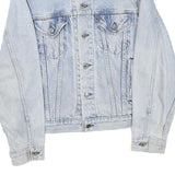 LEVI'S Mens Blue Denim Jacket S Cotton Blend Button Closure Classic Fit