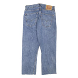 LEVI'S 505 Mens Jeans Blue Regular Straight Denim Medium W30 L23 Classic Style