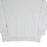 PUMA Womens Grey Sweatshirt Crew Neck XL Cotton Blend Casual Logo Printed