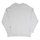 PUMA Womens Grey Sweatshirt Crew Neck XL Cotton Blend Casual Logo Printed
