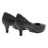 CLARKS Pump Heels Blue Leather Womens UK 4