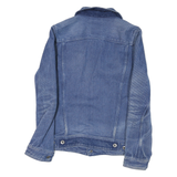 G-STAR Womens Blue Cotton Blend Denim Jacket M Button Closure Classic Fit