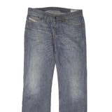 DICKIES Mens Regular Fit Denim Blue Jeans W36 L34 Button Closure Classic Style