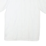 ONESIMUS Mens White Linen Shirt M Button Front Short Sleeve Casual Summer