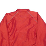 EAST WEST Womens Red Zip Nylon Jacket L Casual Lightweight Outerwear