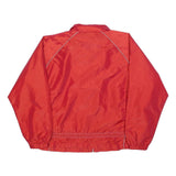 EAST WEST Womens Red Zip Nylon Jacket L Casual Lightweight Outerwear
