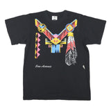 LEE Mens Black Graphic T-Shirt M Short Sleeve Crew Neck San Antonio