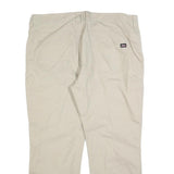 DICKIES Mens Cotton Blend Beige Relaxed Straight Trousers W40 L30 Work Casual