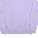 MENNACE Mens Lilac Sweatshirt S Crew Neck Cotton Blend Casual Pullover