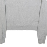 DIESEL Womens Grey Cotton Blend Crew Neck S Zip Up Sweatshirt Casual