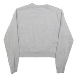 DIESEL Womens Grey Cotton Blend Crew Neck S Zip Up Sweatshirt Casual