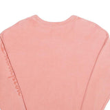 CHAMPION REVERSE WEAVE Womens Pink Cotton Blend Crew Neck Sweatshirt S Logo