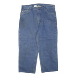 CARHARTT Mens Regular Fit Denim Blue Jeans W40 L26 Cotton Blend Zip Pocket