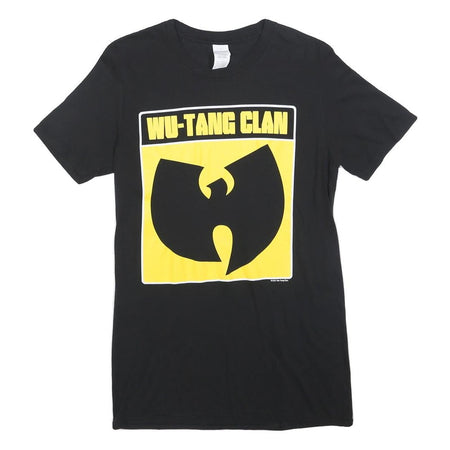 GILDAN Womens Black Wu-Tang Clan Graphic T-Shirt S Short Sleeve Crew Neck