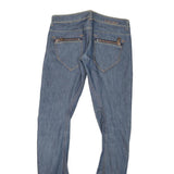 GUESS Womens Slim Blue Denim Slim Fit Jeans W29 L32 Zip Closure Stylish