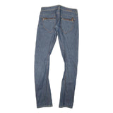 GUESS Womens Slim Blue Denim Slim Fit Jeans W29 L32 Zip Closure Stylish