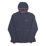 JACK WOLFSKIN Womens Blue & Pink Hooded Zip Jacket M Woven Outdoor Active