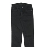 LEVI'S Mens Regular Fit Black Denim Jeans W30 L32 Zip Cotton Blend Classic