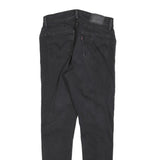 LEVI'S Womens Slim Black Denim Slim Jeans W28 L30 Zip Cotton Blend