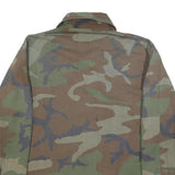 SELMA APPAREL Mens Green Camouflage Cotton Blend Military Jacket M Button