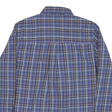 CHAPS Mens Blue Check Shirt M Button-Down Collar Long Sleeve Casual Cotton Blend
