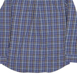 CHAPS Mens Blue Check Shirt M Button-Down Collar Long Sleeve Casual Cotton Blend