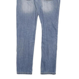 DICKIES Mens Slim Blue Denim Jeans Zip W33 L34 Classic Casual Wear