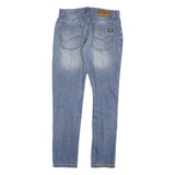 DICKIES Mens Slim Blue Denim Jeans Zip W33 L34 Classic Casual Wear
