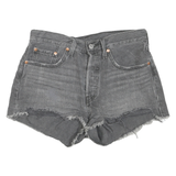 LEVI'S Womens Grey Casual Denim Cut-Off Shorts M W30 Frayed Hem