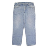 CARHARTT Mens Classic Blue Denim Jeans W42 L32 Zip Closure Straight Leg