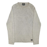 NAUTICA Womens Beige Patterned Jumper Crew Neck Basic Knit L Cotton Blend Casual