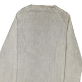 NAUTICA Womens Beige Patterned Jumper Crew Neck Basic Knit L Cotton Blend Casual