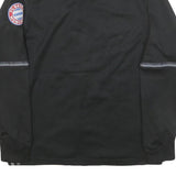 ADIDAS Mens Black GPS Crest Zip Bomber Jacket M Polyester Blend Sportswear