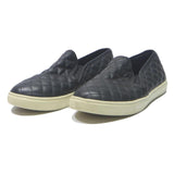 STEVE MADDEN Womens Black Quilted Leather Slip On Shoes UK 6.5 Comfortable