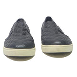 STEVE MADDEN Womens Black Quilted Leather Slip On Shoes UK 6.5 Comfortable