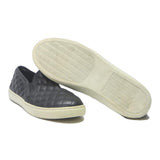 STEVE MADDEN Womens Black Quilted Leather Slip On Shoes UK 6.5 Comfortable